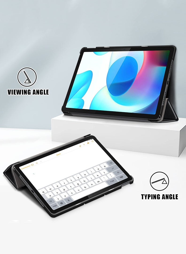 Theodor Protective Flip Case For Realme Pad 10.4 With Trifold Stand Auto Wake Sleep Shockproof Cover wil;d tracker copy - Image 4