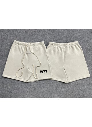 FOG FEAR OF GOD double line ESSENTIALS high street 1977 American sports pants shorts summer Apricot 1977 Shorts - pzsku/Z1B8F53576A565A16DF47Z/45/1746233381/ff040c64-9500-4efb-a83f-e135567367ee