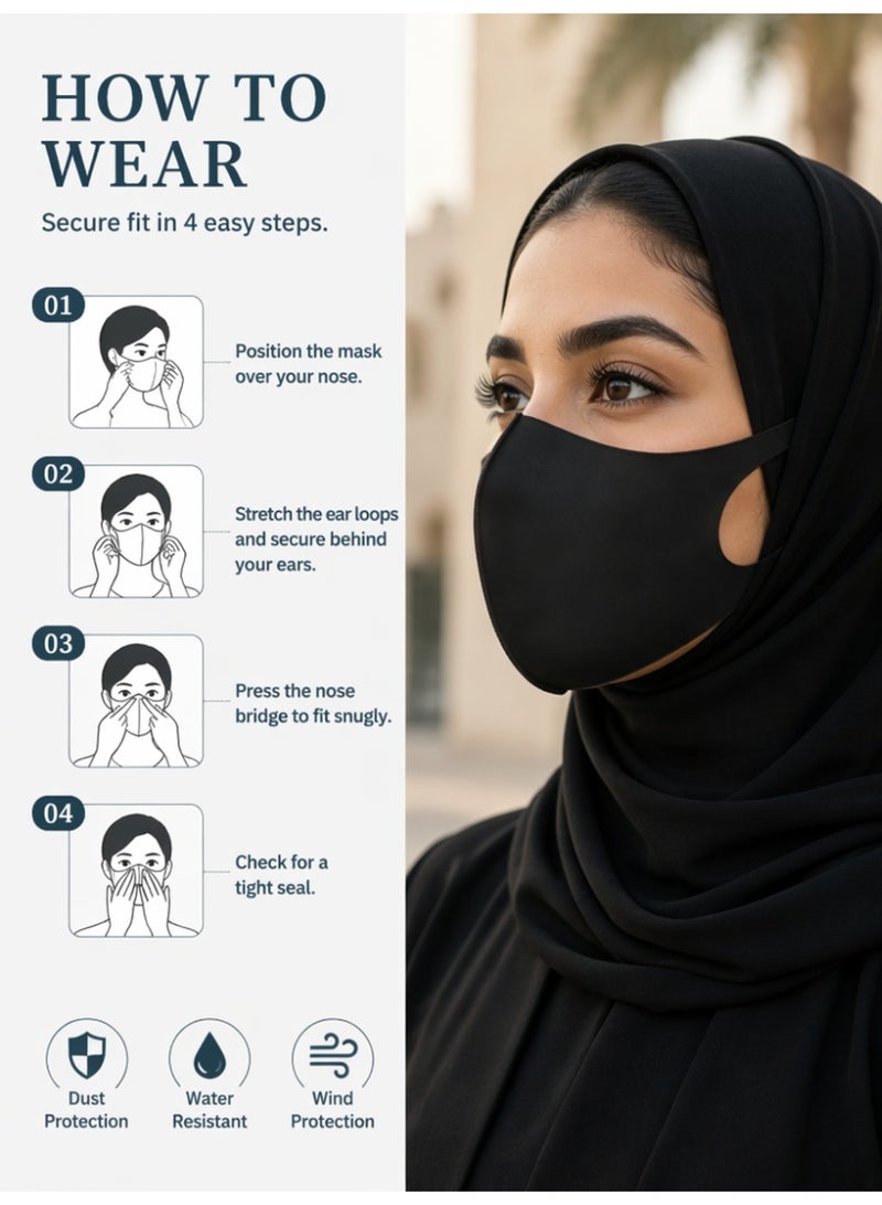 Arabest 10-Piece Cotton Face Mask Set - Image 5