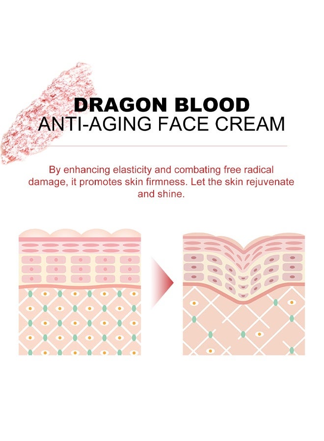 EELHOE Anti-Aging Face Cream，Moisturizer Face Cream， Dragon Cream with Retinol,Collagen,Hyaluronic Acid - Wrinkle Cream，Moisturize,Nourish,Smooth 50g - Image 5