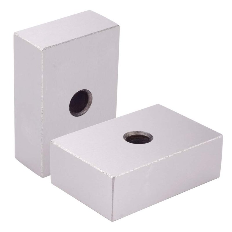 Oudtinx 1-2-3 Blocks Matched Pair Hardened Steel One Holes (1"x2"x3") Set Precision Machinist Milling - Image 1