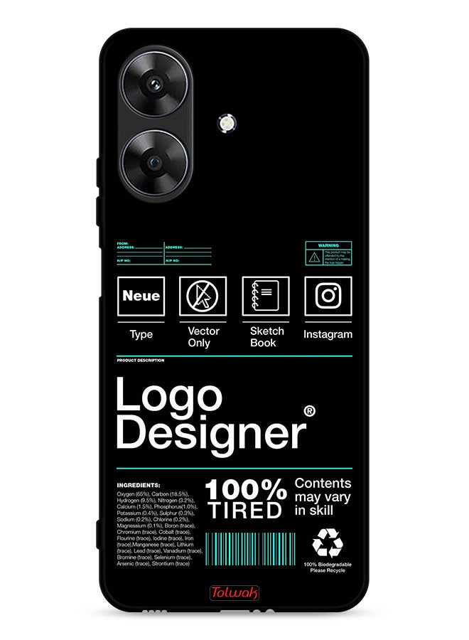 Tolwak Realme Note 60 4G Protective Case Cover Logo Designer Sticker - Image 1