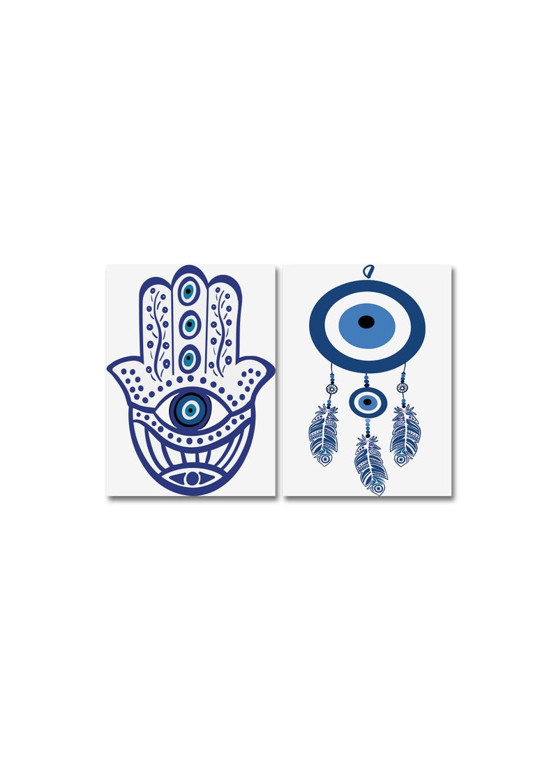 Marktna Decorative Wall Art Painting with a Modern Design, 2 pieces, Size 80x60 cm - Image 2