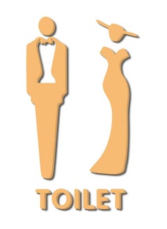 Y&D Toilet Signs Self Adhesive for Ladies and Gentlemen, Restroom Symbol Men's Women's Signage Washroom Door Home, Hotel, Office, Store, Parking, Restaurant  - Image 1
