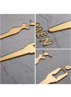 Y&D Toilet Signs Self Adhesive for Ladies and Gentlemen, Restroom Symbol Men's Women's Signage Washroom Door Home, Hotel, Office, Store, Parking, Restaurant  - Image 4