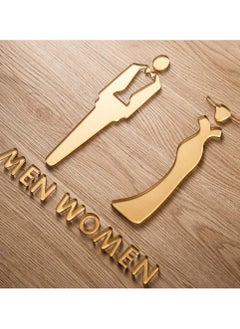 Y&D Toilet Signs Self Adhesive for Ladies and Gentlemen, Restroom Symbol Men's Women's Signage Washroom Door Home, Hotel, Office, Store, Parking, Restaurant  - Image 3