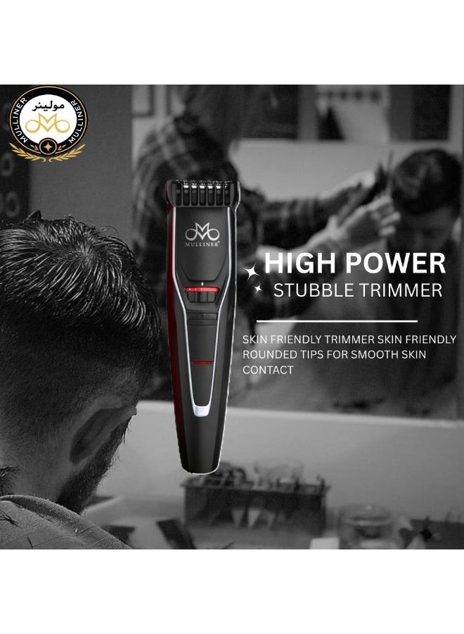 Mulliner DT 300B Stubble Trimmer | 20 Length Settings | Skin-Friendly Rounded Tips | 600mAh Lithium Battery - Image 4