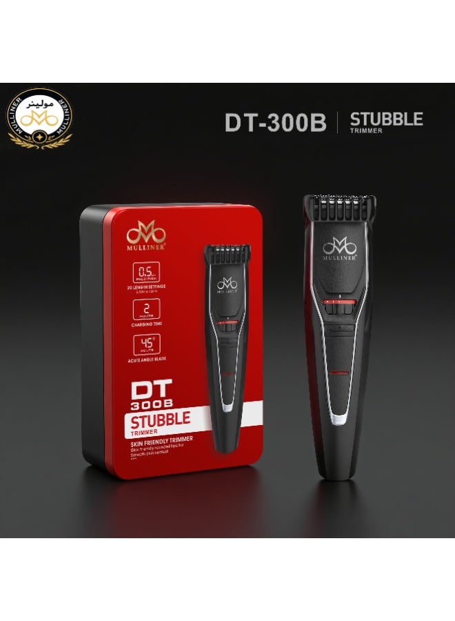 Mulliner DT 300B Stubble Trimmer | 20 Length Settings | Skin-Friendly Rounded Tips | 600mAh Lithium Battery - Image 2