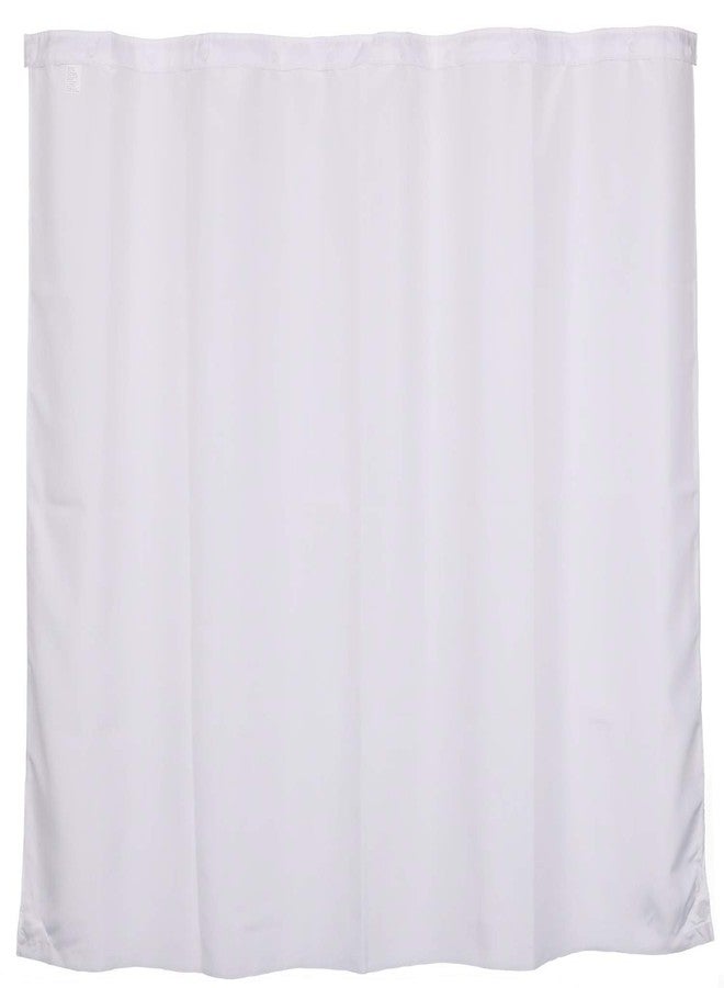 River Dream Snap in Fabric Shower Curtain Liner Replacement - 70W x 54H, White, with Magnets-Detachable Liner,(Fit 71(W) x 74(H) with Window Shower Curtain) - Image 2