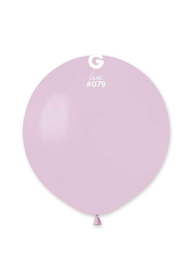 Gemar 19" Standard Lilac Latex Balloon 10Ct - Image 1