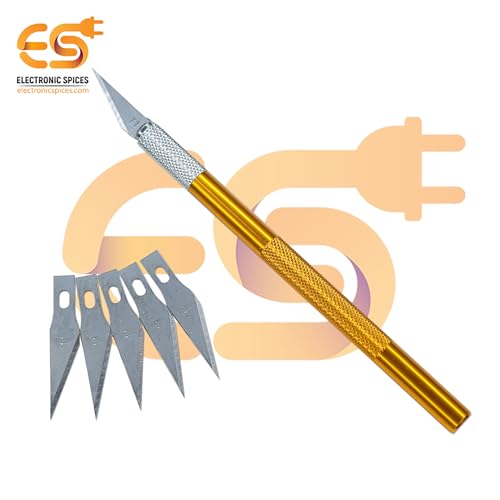 Electronicspices Electronic Spices Hand Repair Cutting Knife with 5 Extra Sharp Blade for Cutting DIY Projects (Pack of 1) - Image 3