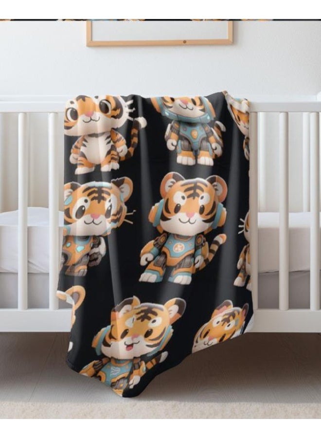 general Baby and children's cartoon flannel thin blanket (warm and comfortable, suitable for sleep, game use) 70cm*100cm - Image 4