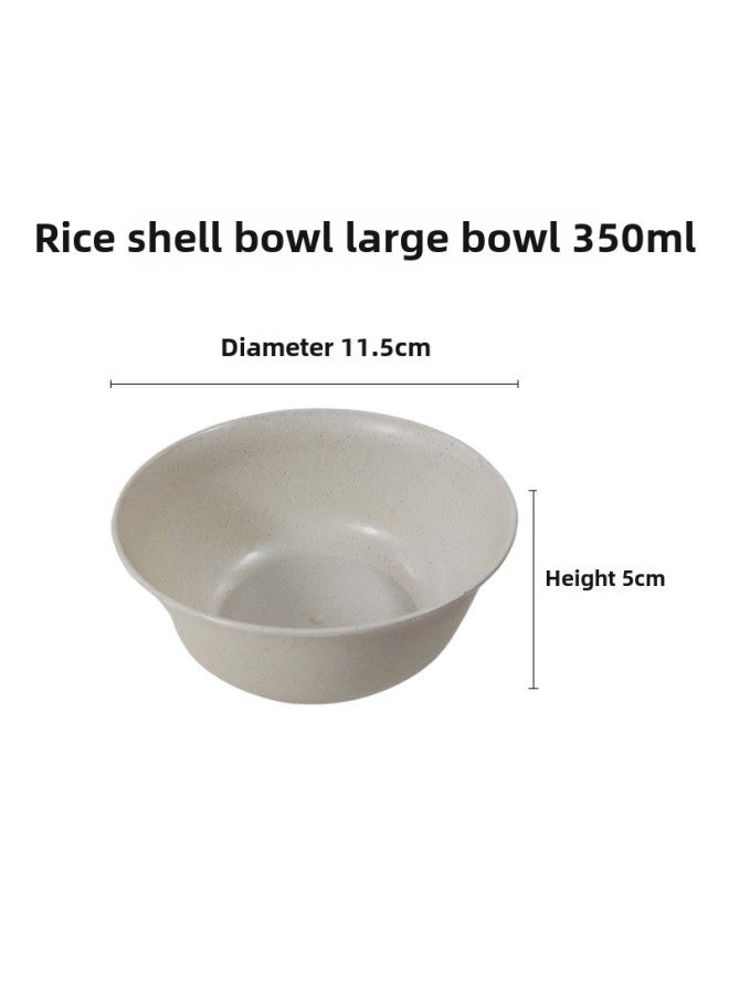 Master Kang Disposable Rice Husk Tableware Banquet Set Ten-person Degradable Outgoing Hand-free Bowl Chopsticks Cup Wedding Banquet-Color:10-person Suit 1 Pack - Image 4