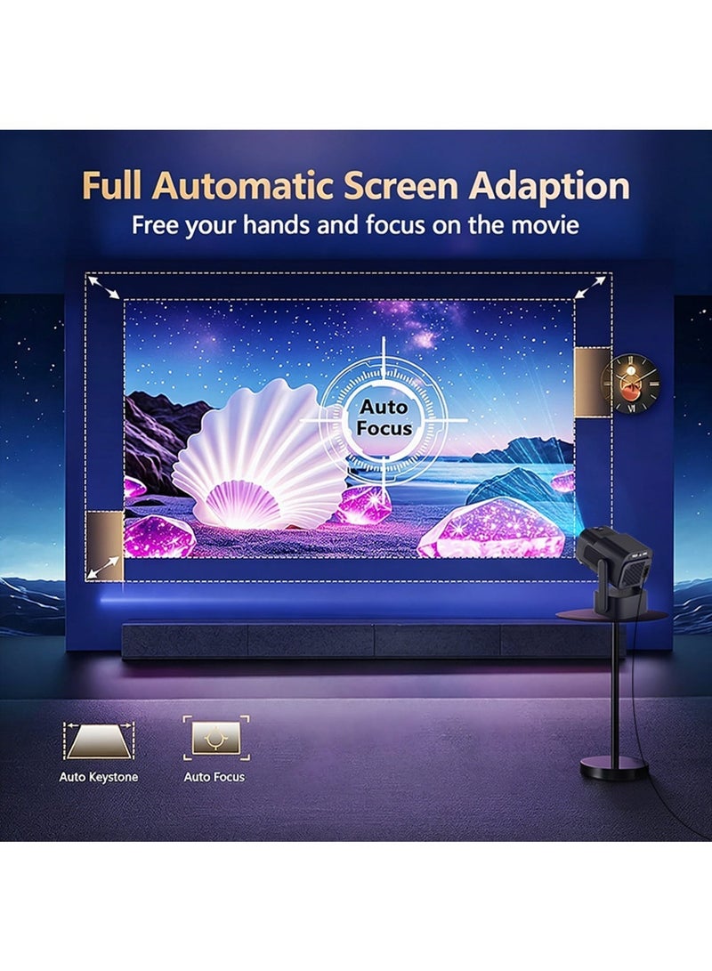 Mi VAZA Portable Projector - Native 720P - Support 4K - Android 12.0 - Dual-band WiFi 6 - Bluetooth 5.2 - Auto Keystone Correction - Movie Projector Compatible with Android/iOS/PC/Smartphone/TV Stick/Xbox/Switch/HDMI/USB - Image 5