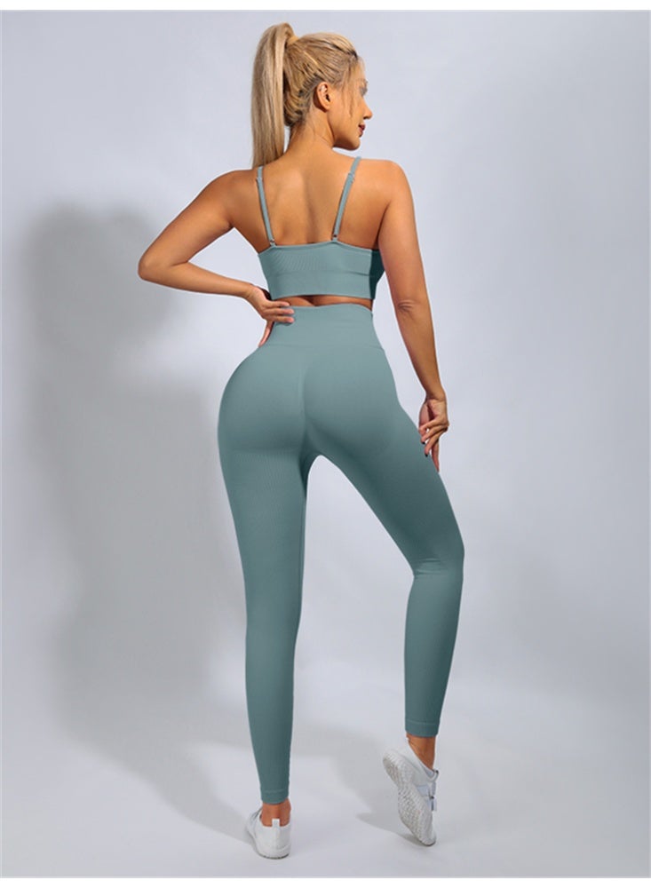 عام مضلع اليوغا مجموعة النساء الرياضة الصدرية رفع طماق رياضية الصالة الرياضية الدعاوى وتتسابق - Image 2