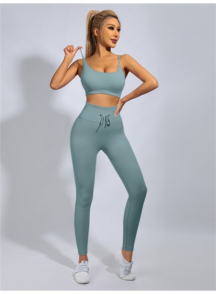 عام مضلع اليوغا مجموعة النساء الرياضة الصدرية رفع طماق رياضية الصالة الرياضية الدعاوى وتتسابق - Image 3