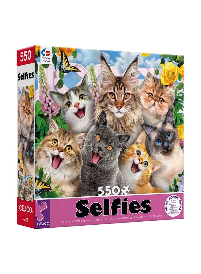 Ceaco Selfies Feline Friends 550 Piece Jigsaw Puzzle - Image 3