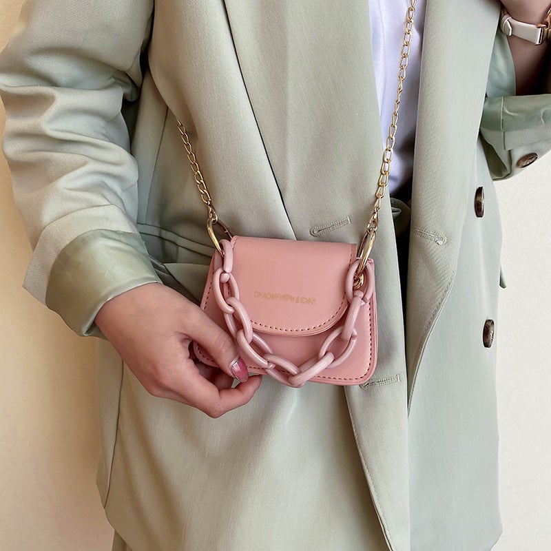 Korean Mini Jelly Bag Woman Acrylic Chain Crossbody Bag Fashionable Handbag - Image 2