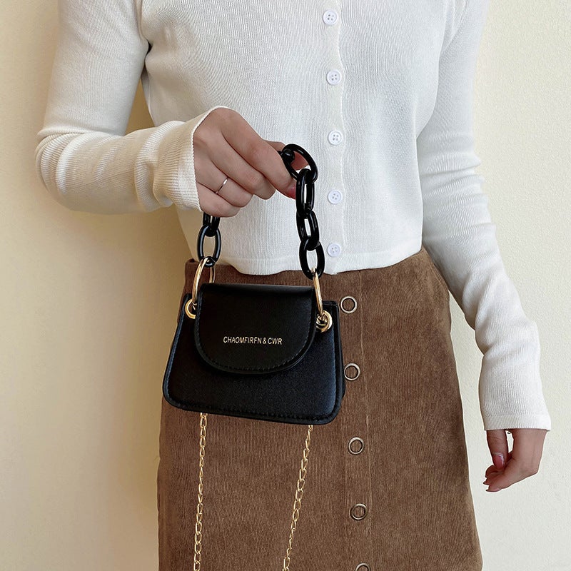 Korean Mini Jelly Bag Woman Acrylic Chain Crossbody Bag Fashionable Handbag - Image 3