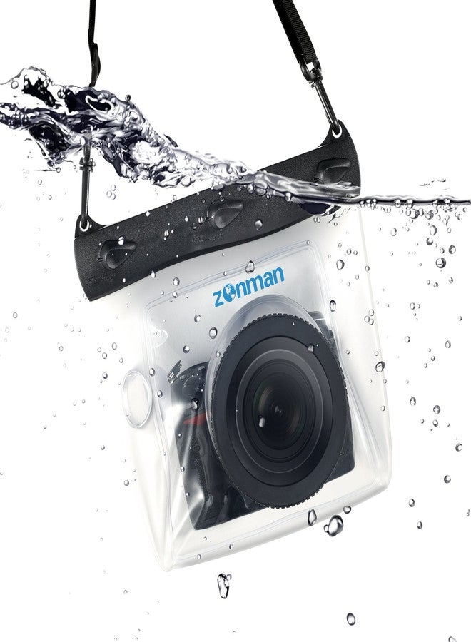 Zonman DSLR Camera Univeral Waterproof Underwater Housing Case Pouch Bag for Canon Nikon Sony Pentax Brand Digital SLR Cameras (Transparent) - Image 3