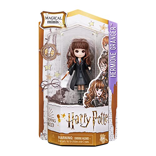 WIZARDING WORLD FIGURINE MAGICAL MINIS HERMIONE GRANGER WIZARDING WORLD Figurine Articule Hermione Granger 8 cm Avec Baguette Magique A Collectionner Ide Cadeau Harry Potter 6062062 Jouet Enfant 5 ans et - Image 5