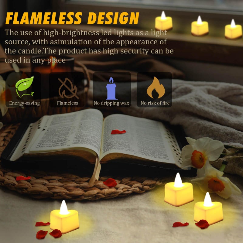 Acejoz Rose Petals and Candles Set, 6000 Pieces Fake Rose Petals and 72 Pieces Heart Candle Lights for Bedroom Romantic Decorations for Special Night, Wedding, Anniversary, Valentines Day - Image 5