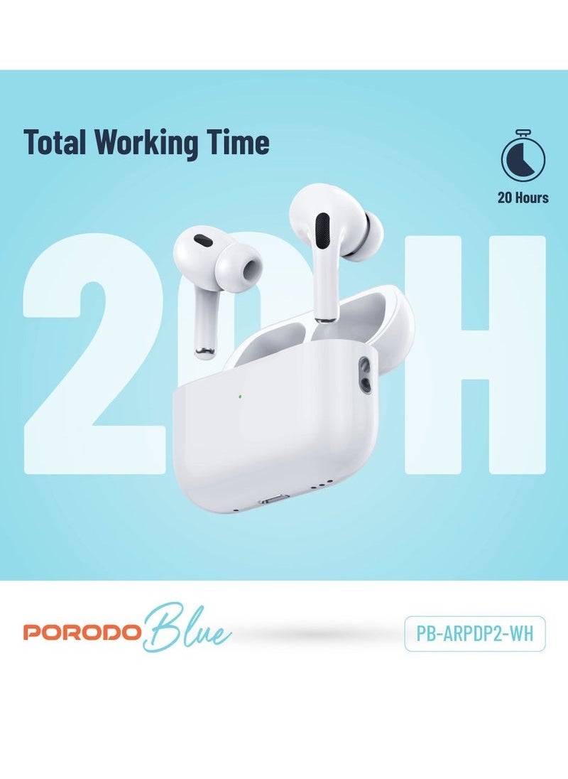porodo - Porodo AirPods Pro 2 With Swipe Volume Wireless Charging - Image 1