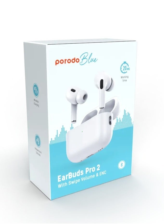 porodo - Porodo AirPods Pro 2 With Swipe Volume Wireless Charging - Image 1