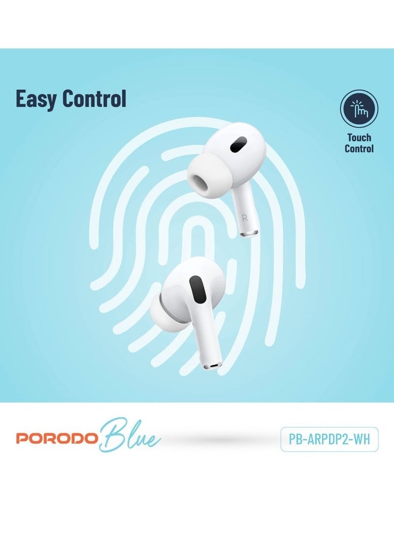 porodo - Porodo AirPods Pro 2 With Swipe Volume Wireless Charging - Image 1