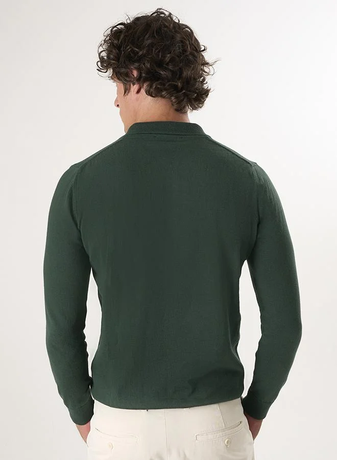 FELIX HARDY Pullover with Polo Collar