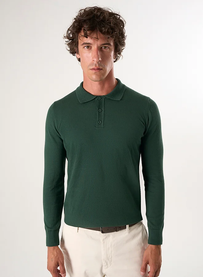 FELIX HARDY Pullover with Polo Collar