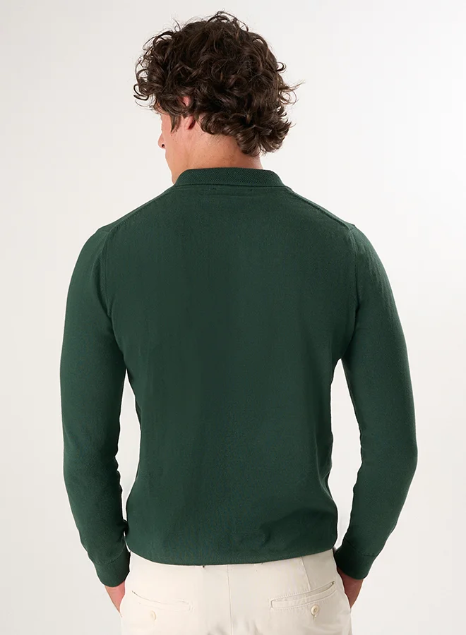 FELIX HARDY Pullover with Polo Collar