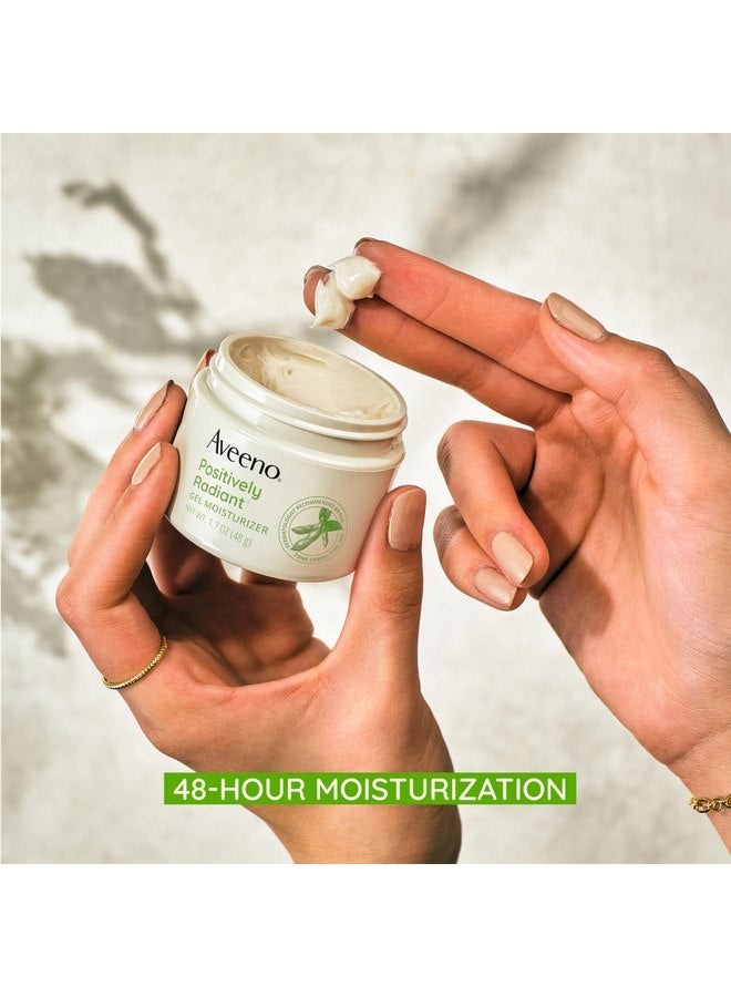 مرطب الوجه اليومي الجل الإيجابي المشرق من أفينو بحمض الهيالورونيك وفول الصويا المصحح للون البشرة، كريم جل مرطب ومشرق للوجه يوحد لون البشرة وملمسها، مضاد للحساسية، 1.7 أونصة - Image 4