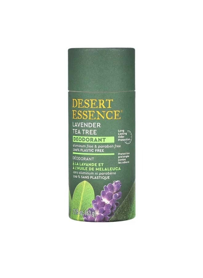 DESERT ESSENCE Deodorant Lavender Tea Tree 2.25 oz 63 g  - Image 1