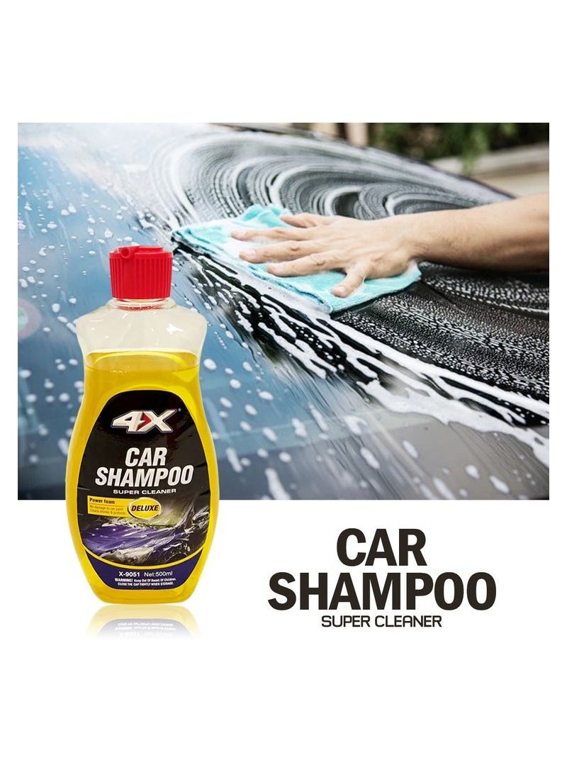 4x Deluxe 4X Super Cleaning Car Shampoo 500ml car washing shampoo  - Image 1