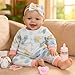 SCOM Baby Doll Girl 18 inch Realistic Soft Body Baby Doll Real Life Cute Baby with Accessories for 3 Year Old Christmas Birthday Gifts - Image 3