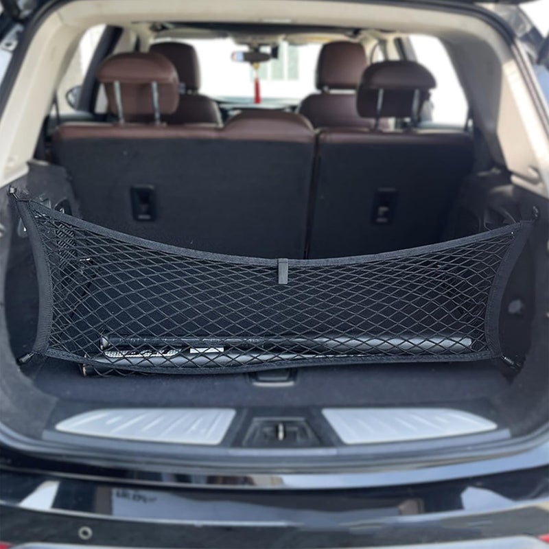 Black Meshing Truck Bed Storage Net Modern Design Enhances Vehicle Appearance with Durability for Cargo Organization Travel Net - Image 3