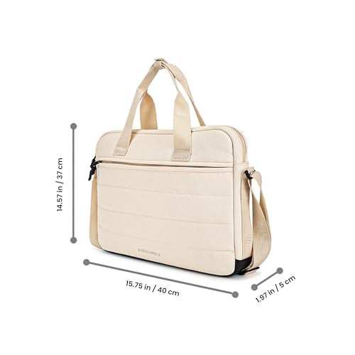 THE ASSEMBLY Assembly Messenger Bag with Quick-Access Pockets & Adjustable Strap, Lightweight 14-Inch Laptop Bag for Daily Commute & Business Travel, Blue. - Image 4