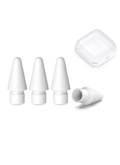 Generic 4 Pack Pen Tips Compatible for Apple Pencil 1st and 2nd Generation Pen Like Replacement Nibs for iPad iPencil (White)  - Image 1
