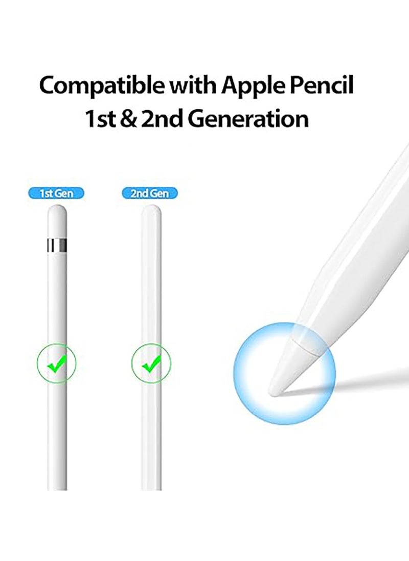 Generic - 4 Pack Pen Tips Compatible for Apple Pencil 1st and 2nd Generation Pen Like Replacement Nibs for iPad iPencil (White) - Image 1