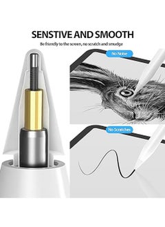 Generic 4 Pack Pen Tips Compatible for Apple Pencil 1st and 2nd Generation Pen Like Replacement Nibs for iPad iPencil (White)  - Image 4