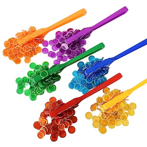 Yuanhe Magnetic Bingo Chips Set - 6 Colors Magnetic Wands with 600 Metal Chips for Counting and Sorting, Educational Activities - Image 5