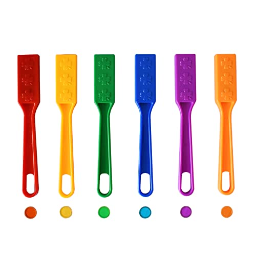 Yuanhe Magnetic Bingo Chips Set - 6 Colors Magnetic Wands with 600 Metal Chips for Counting and Sorting, Educational Activities - Image 3