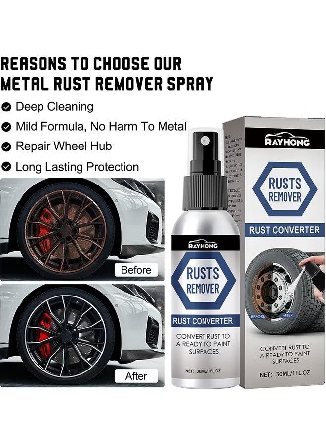 Multifunctional Rusts Remover Spray For Metal And Cars, Effective Anti Rust Conversion Agent, Fast Acting Rust Converter For Iron And Steel, Anti Rust Inhibitor Derusting Spray, 30ML - Image 4