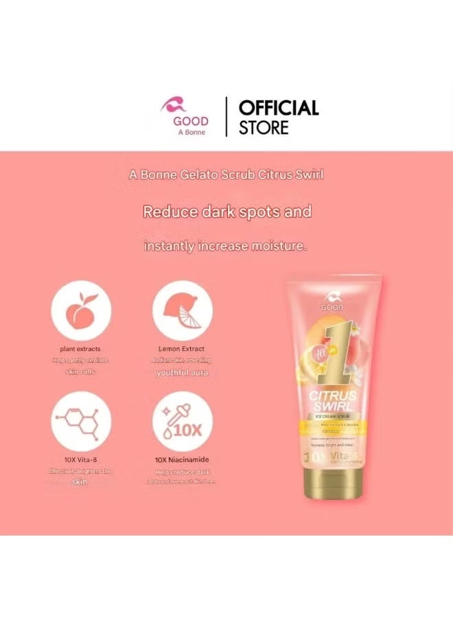 إيه بون مقشر جيلاتو للوجة والجسم بالحمضيات اشراق ونضارة من ايبون - 300 جرام - Image 2