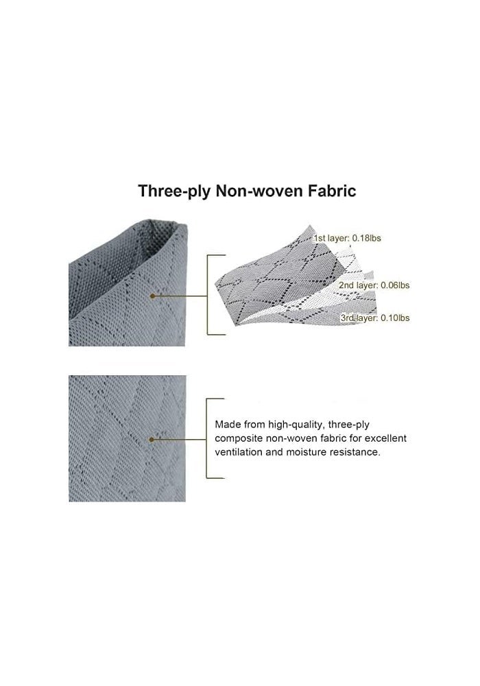 5 Pack Large Storage Bags - 60x40cm Foldable Closet Organizers for Clothing and Bedding - Image 4