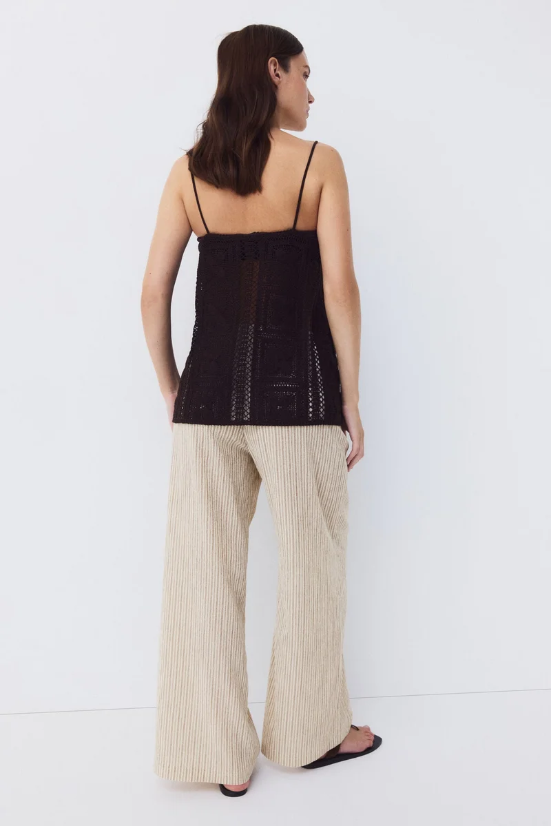 H&M  MAMA Textured drawstring trousers for Women | Best Price UAE