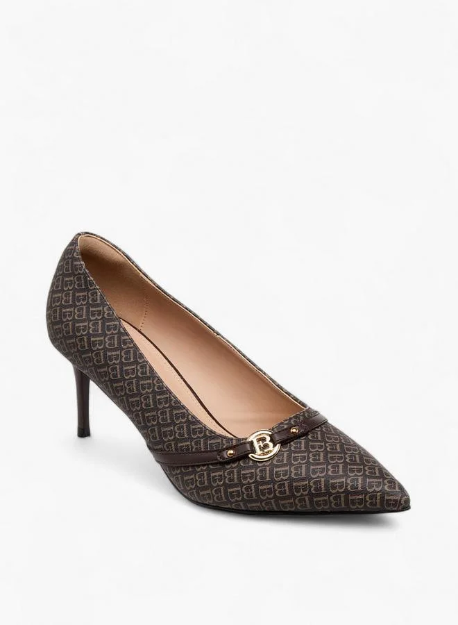 Flora Bella By Shoexpress Flora Bella Women Monogram Print Stiletto Heel Pumps