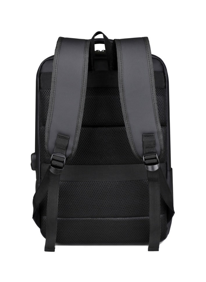 1806 Laptop Backpack, Waterproof Backpack, Large Capacity Backpack for Business Travel, Multiple Compartments for Laptop up to 15.6 Inches, Black - pzsku/Z1B908284CD91C1D0447EZ/45/_/1740929987/0d37121f-5da3-4aa3-a4e4-6cab7c60e343