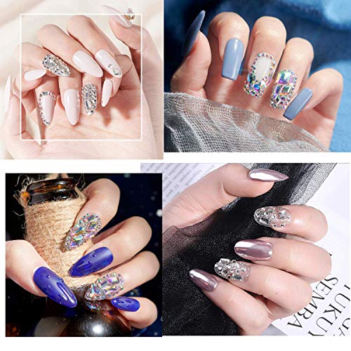 AD Beads Top Czech AB Crystal Multi-Shape Flatback Rhinestone Nail Art Decoration DIY (50 Pcs, 34. Star 8x8mm) - Image 5